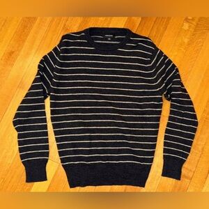 J.Crew blue and white striped sweater Sz. M